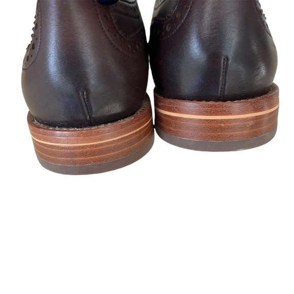 Warfield & Grand Mens Size 9 Lace Up Leather Oxfords Brown Dress Shoes Classic - Picture 11 of 16